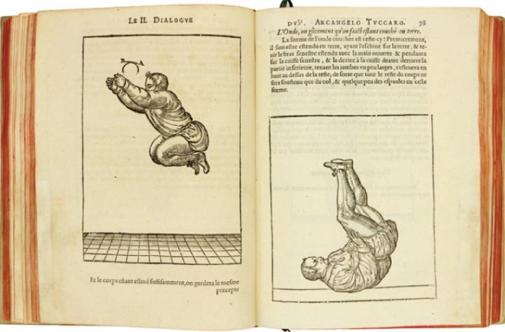 Tuccaro, A. (1599). Trois dialogues de l'exercice de sauter et voltiger en l'air. Claude de Monstr'oeil. París.